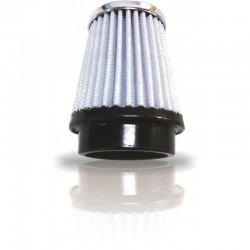 Filtro Ar Esportivo Pequeno Base Borracha 52 mm Prata  Filtro Ar Esportivo Pequeno Base Borracha 52 mm Prata